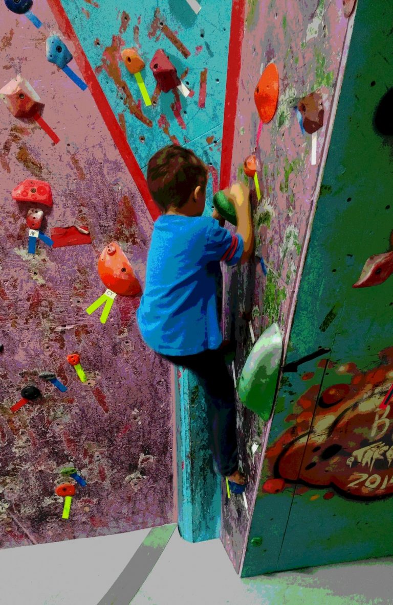 Rock Climbing with Kids Stone Moves