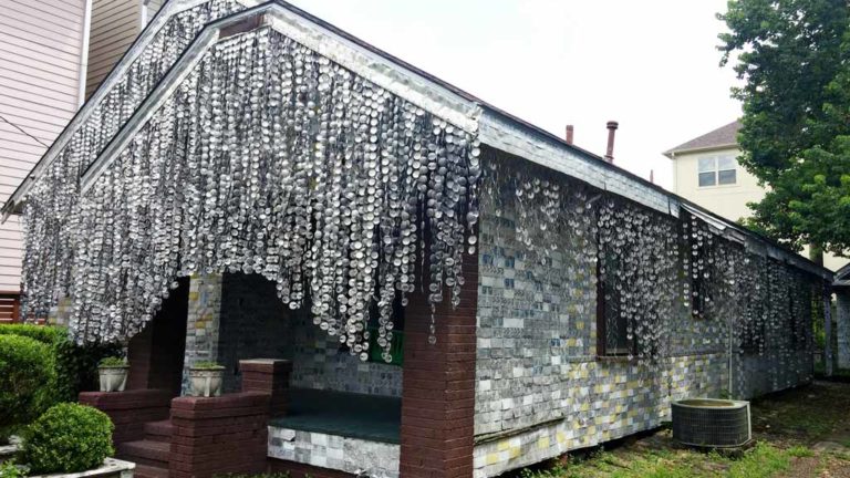 Visit Houston’s Beer Can House! The Greatest Eclectic Recycling Project Ever!